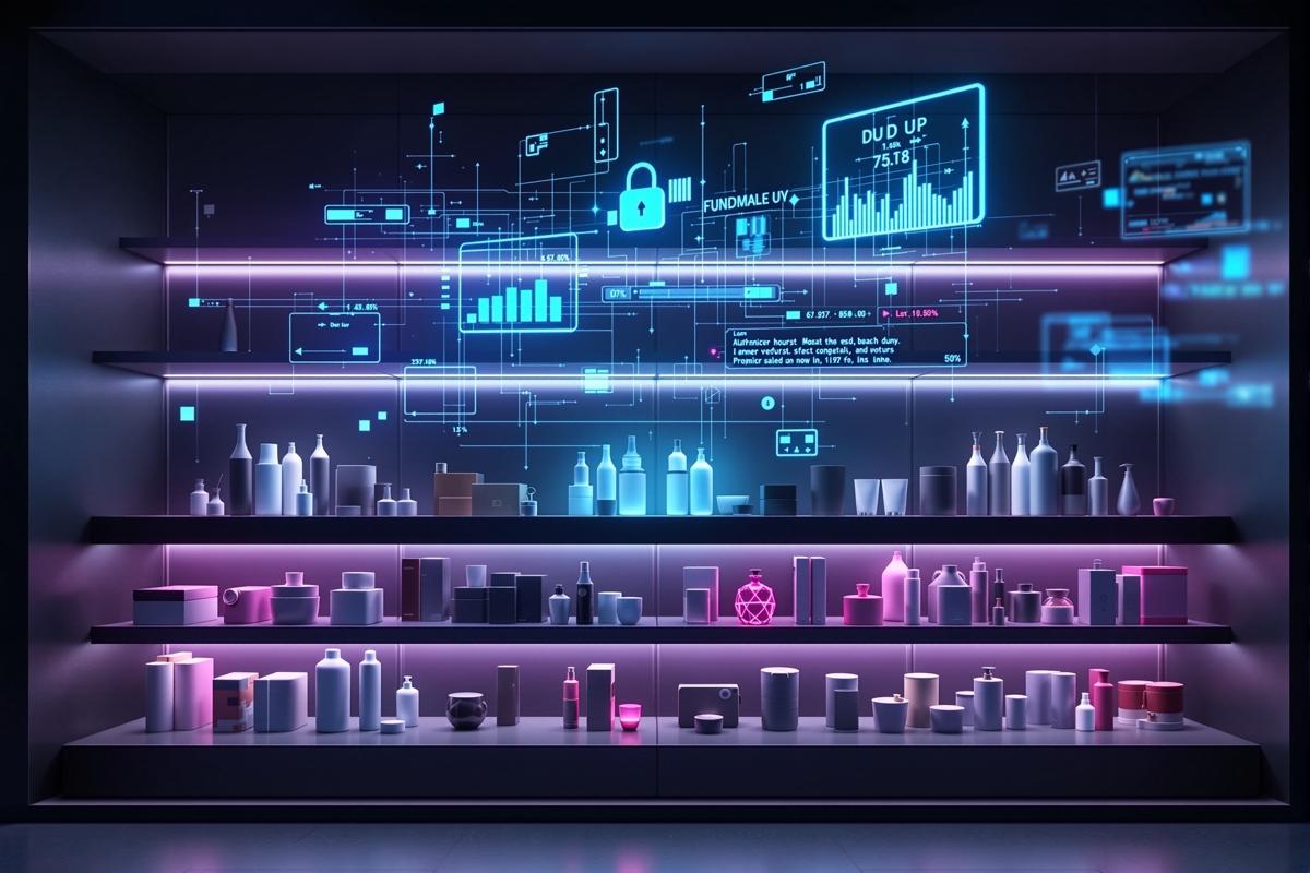 Digital shelf recognition overlay on a retail display