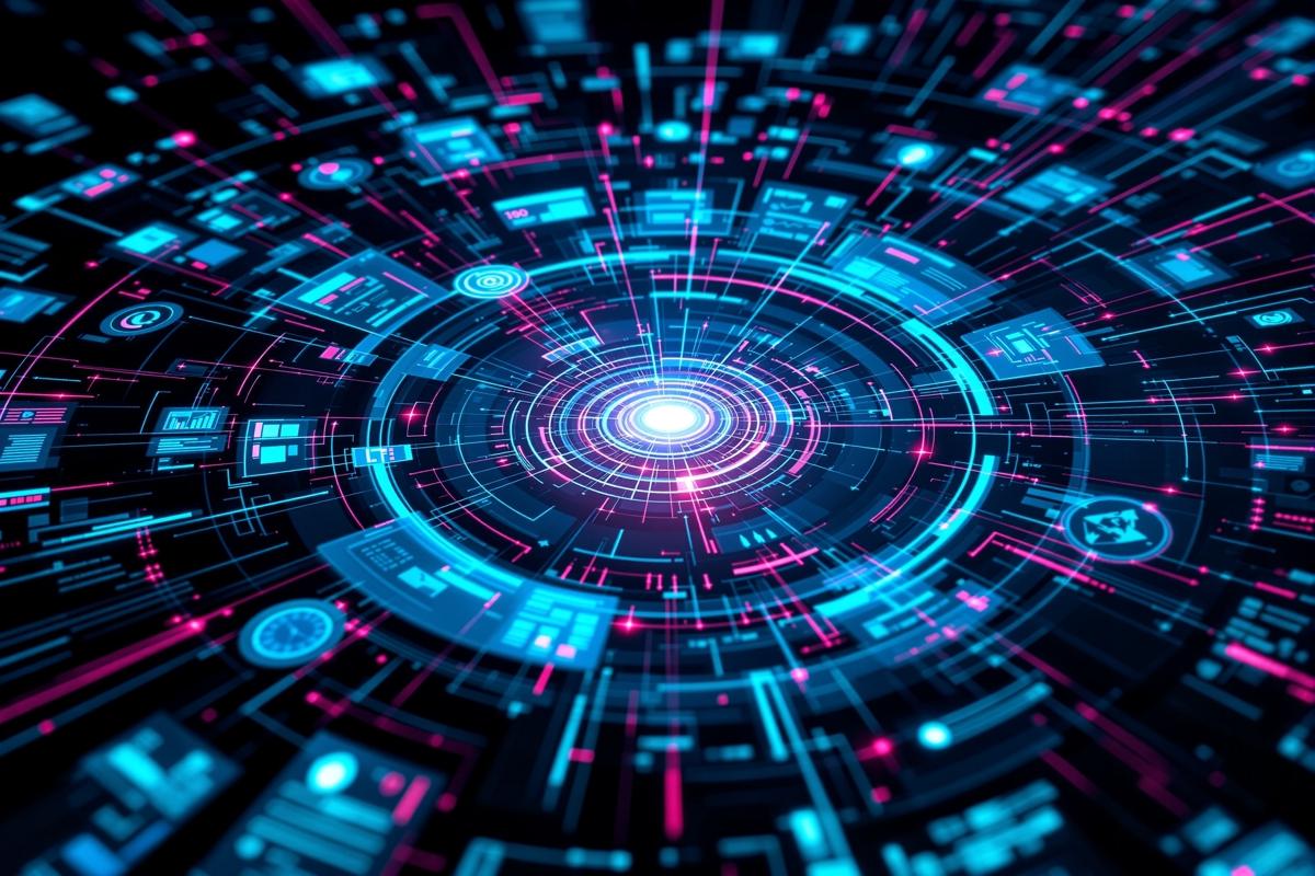 Circular digital technology interface